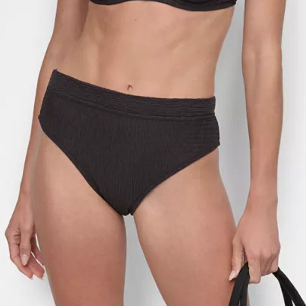 DKNY Women's Textured Molded High-Waist Bottoms Size XL